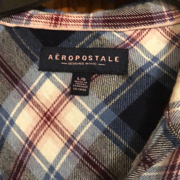 Aeropostale plaid button down shirt - Picture 2 of 8